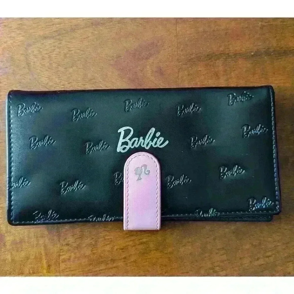 Miniso Handbags - Black and Pink Barbie Wallet Button Closure Miniso